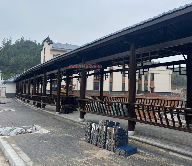 木質長廊