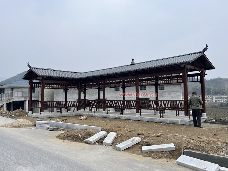 樹脂瓦長廊