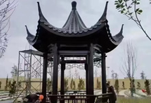 防腐木涼亭用什么瓦,有樹脂瓦、瀝青瓦、小青瓦、琉璃瓦