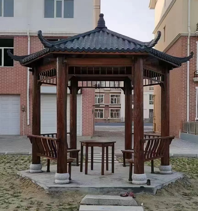 木質涼亭