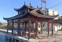 戶外木結構長廊涼亭價格，古建涼亭廠家聯系方式